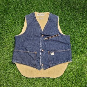 Vintage 70s Madewell Vest Womens Medium 20x25 Blue